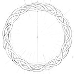 Celtic circle in pencil